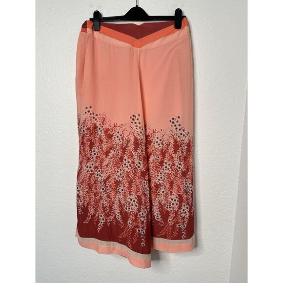 Free People Women's Size M Off The Grid Floral Culottes Crop Wide Leg Pants - Picture 5 of 9